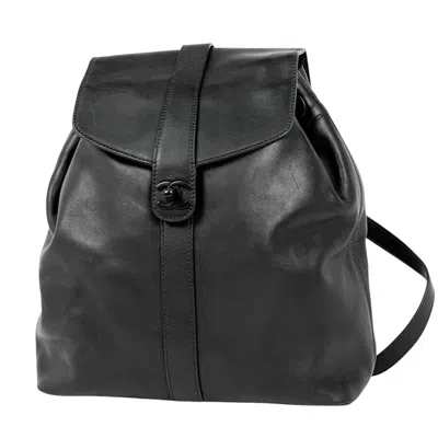 Pre-owned Chanel Black Leather Backpack ()