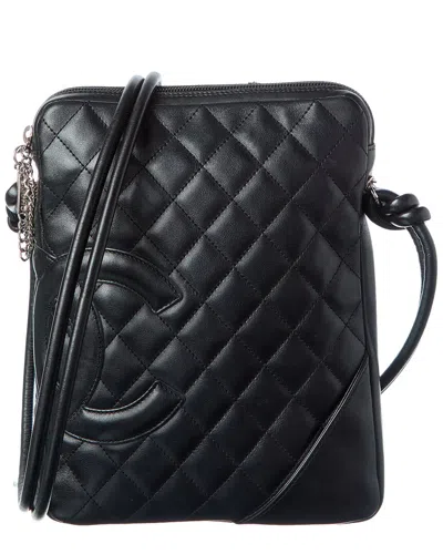 Pre-owned Chanel Black Leather Cambon Messenger Crossbody (authentic Pre-loved)