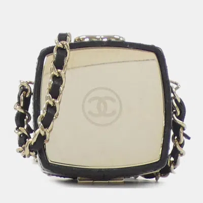 Pre-owned Chanel Black Leather Chain Clutch