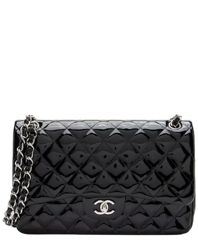 Chanel Black Leather Classic Jumbo Double Flap Bag (authentic Pre-loved)
