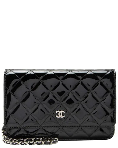 Pre-owned Chanel Black Leather Classic Wallet On Chain (authentic Pre-loved)