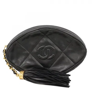 Pre-owned Chanel Black Leather Clutch Bag ()