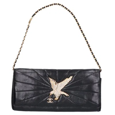 Pre-owned Chanel Black Leather Clutch Bag ()