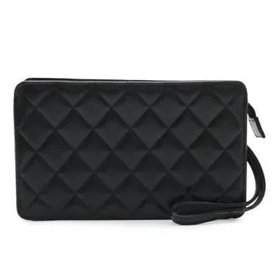 Pre-owned Chanel Black Leather Clutch Bag ()