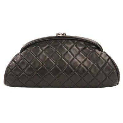 Pre-owned Chanel Black Leather Clutch Bag ()