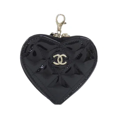 Pre-owned Chanel Black Leather Coin Purse/coin Case ()