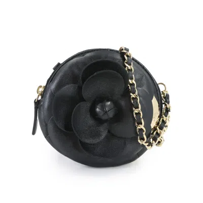 Pre-owned Chanel Black Leather Coin Purse/coin Case ()