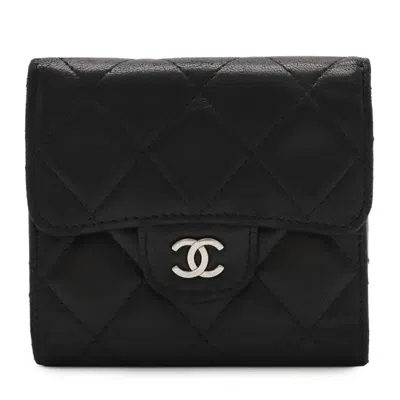 Pre-owned Chanel Black Leather Coin Purse/coin Case ()