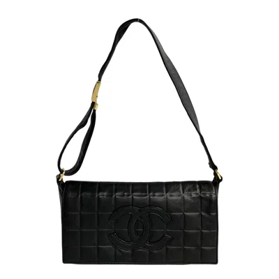 Pre-owned Chanel Black Leather Handbag Shoulder Bag ()