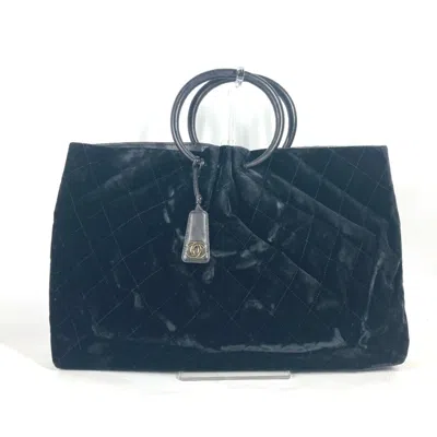 Pre-owned Chanel Black Leather Handbag Tote Bag ()