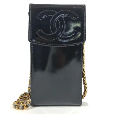 Pre-owned Chanel Black Leather Pochette Pouch Shoulder Bag ()