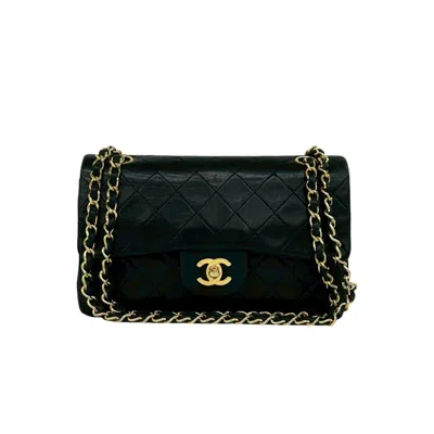 Pre-owned Chanel Black Leather Pochette Shoulder Bag ()