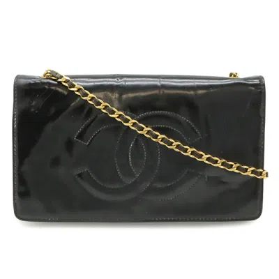 Pre-owned Chanel Black Leather Pochette Shoulder Bag ()