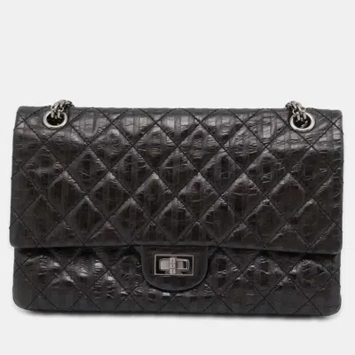 Pre-owned Chanel Black Leather Reissue Flap Bag