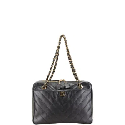 Pre-owned Chanel Black Leather Shoulder Bag ()