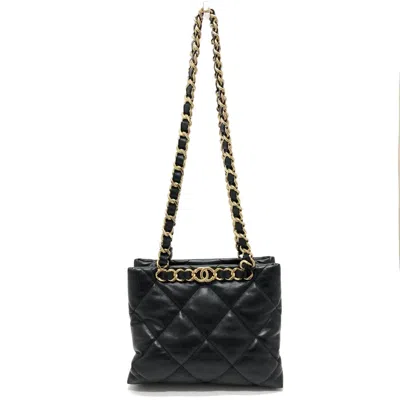 Pre-owned Chanel Black Leather Shoulder Bag ()