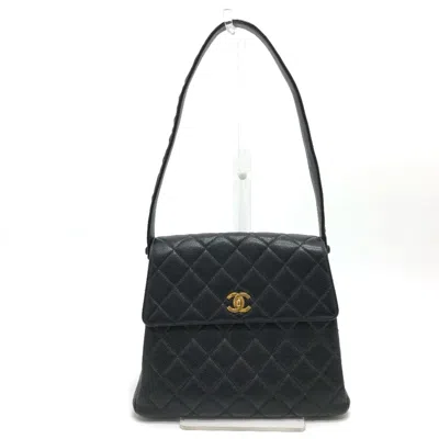 Pre-owned Chanel Black Leather Shoulder Bag ()