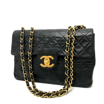 Pre-owned Chanel Black Leather Shoulder Bag ()