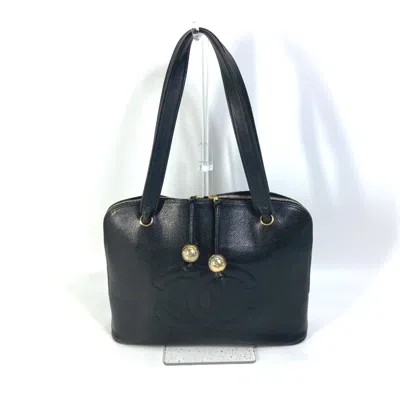 Pre-owned Chanel Black Leather Shoulder Bag ()