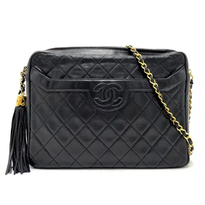 Pre-owned Chanel Black Leather Shoulder Bag ()