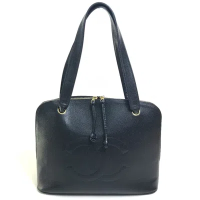 Pre-owned Chanel Black Leather Shoulder Bag ()