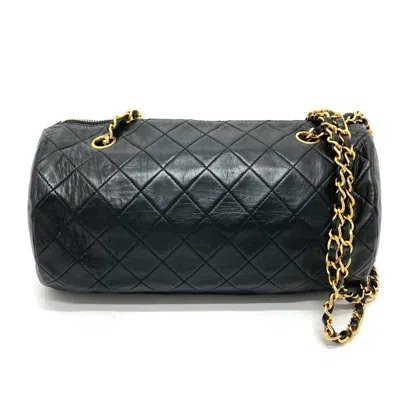 Pre-owned Chanel Black Leather Shoulder Bag ()