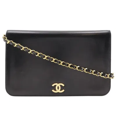 Pre-owned Chanel Black Leather Shoulder Bag ()