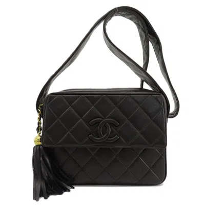 Pre-owned Chanel Black Leather Shoulder Bag ()