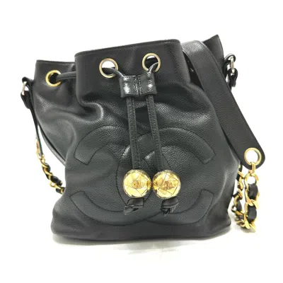 Pre-owned Chanel Black Leather Shoulder Bag ()