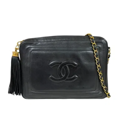 Pre-owned Chanel Black Leather Shoulder Bag ()