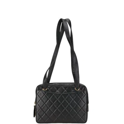 Pre-owned Chanel Black Leather Shoulder Bag ()