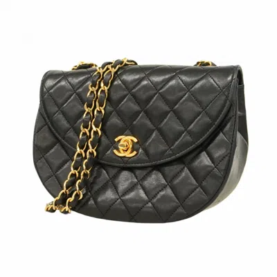 Pre-owned Chanel Black Leather Shoulder Bag ()
