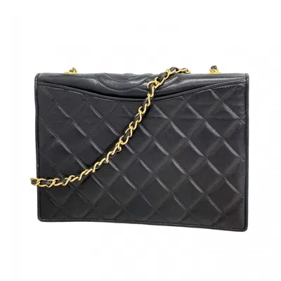 Pre-owned Chanel Black Leather Shoulder Bag ()