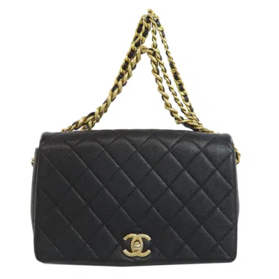 Pre-owned Chanel Black Leather Shoulder Bag ()