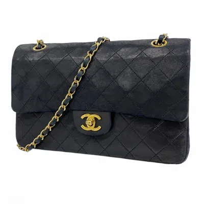 Pre-owned Chanel Black Leather Shoulder Bag ()