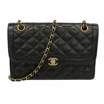 Pre-owned Chanel Black Leather Shoulder Bag ()