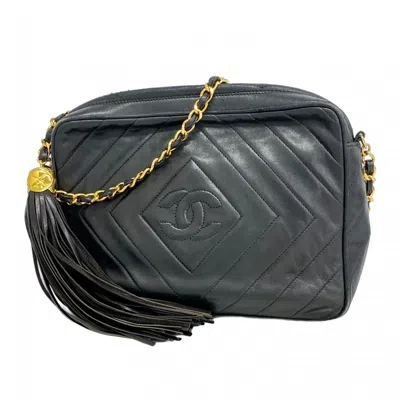 Pre-owned Chanel Black Leather Shoulder Bag ()