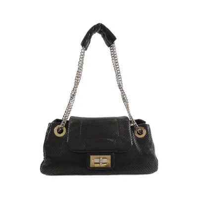 Pre-owned Chanel Black Leather Shoulder Bag ()