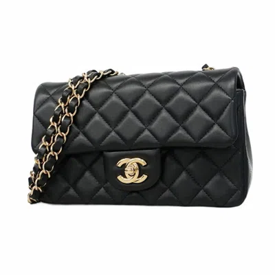 Pre-owned Chanel Black Leather Shoulder Bag ()