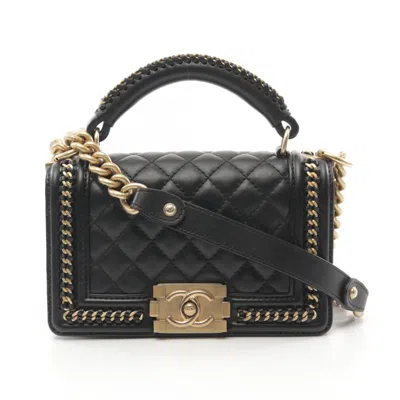 Pre-owned Chanel Black Leather Shoulder Bag ()