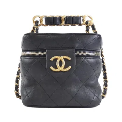 Pre-owned Chanel Black Leather Shoulder Bag ()