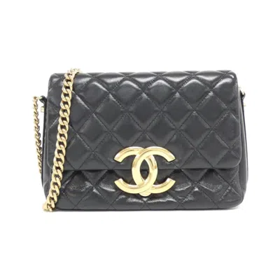 Pre-owned Chanel Black Leather Shoulder Bag ()