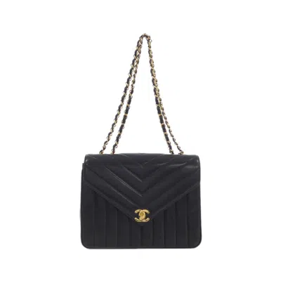 Pre-owned Chanel Black Leather Shoulder Bag ()