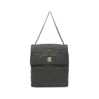 Pre-owned Chanel Black Leather Shoulder Bag ()