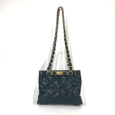 Pre-owned Chanel Black Leather Shoulder Bag ()
