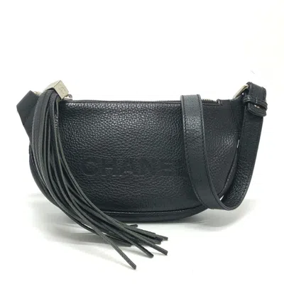 Pre-owned Chanel Black Leather Shoulder Bag ()