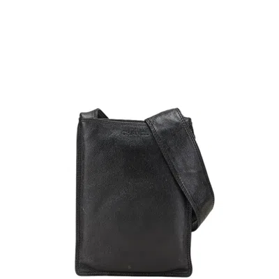 Pre-owned Chanel Black Leather Shoulder Bag ()