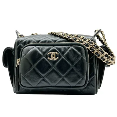 Pre-owned Chanel Black Leather Shoulder Bag ()