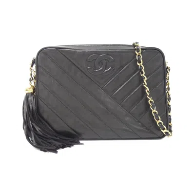 Pre-owned Chanel Black Leather Shoulder Bag ()