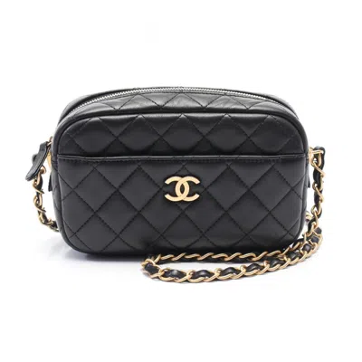 Pre-owned Chanel Black Leather Shoulder Bag ()